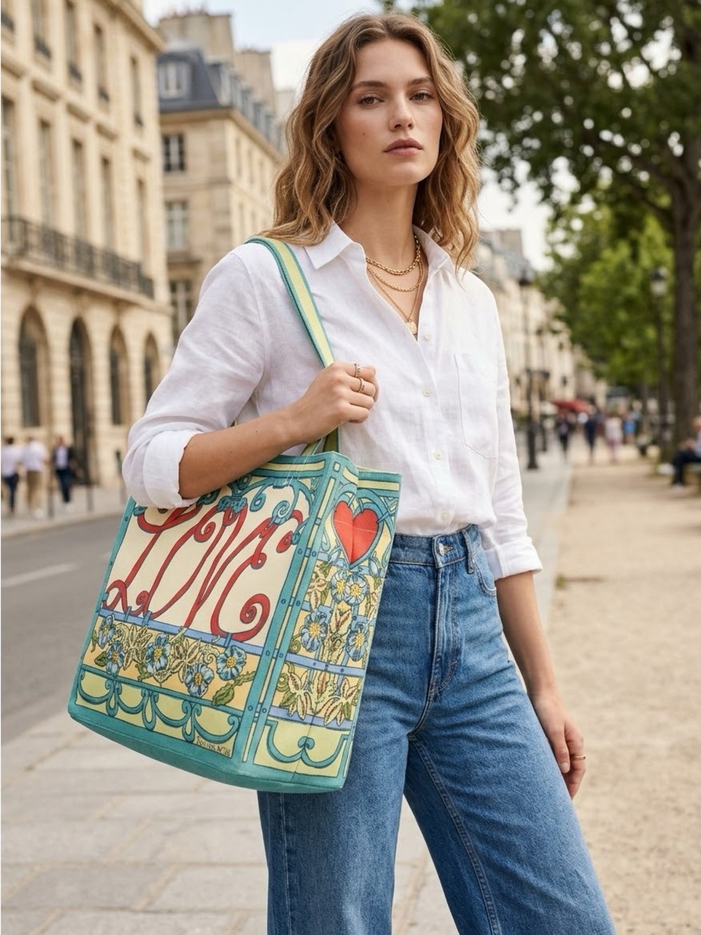 New Brighton "A Winter's Love" Canvas Tote Bag